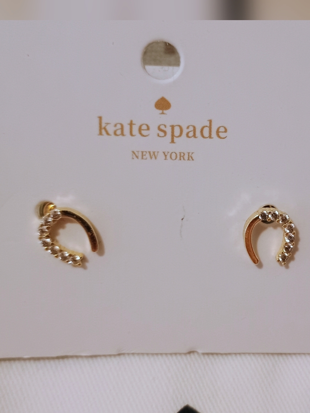 Kate Spade Horseshoe Stud Earrings Gold